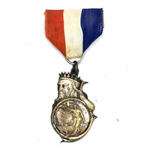 1967 Posidon Intram'L Division Singles Horse Shoe Toss Award Ribbon